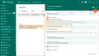 Replace the existing uplink converter with the imported one.