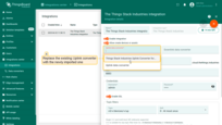 Replace the existing uplink converter with the imported one.