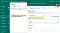 Replace the existing uplink converter with the imported one.