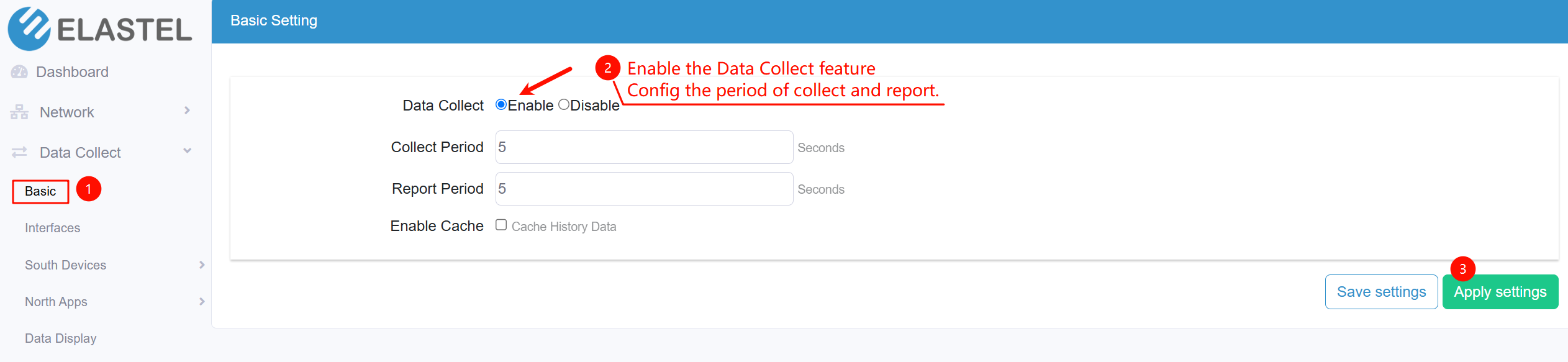 enable data collect