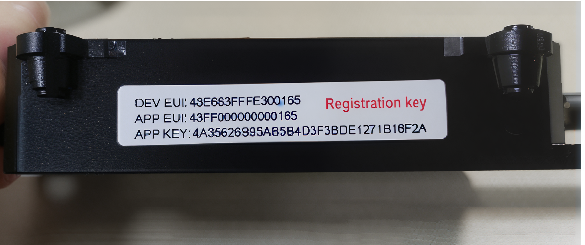 Example of device keys on the side panel of the device