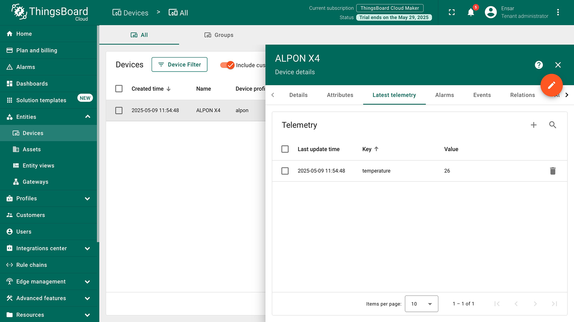 Check Data on IoT Hub 1