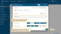 Specify the previously created device "My New Device" as the data source in the "Device" field. Next, we will configure the filters. All alarms have specific severities and statuses. Mark those you want to see in the widget. If none are marked, all alarms will be displayed regardless of their status or severity;
