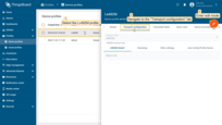 Select the previously created LwM2M profile. Go to the "Transport configuration" tab. Click the "Edit" button.