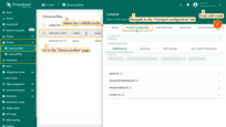 Open the LwM2M device profile details page, and enter edit mode.