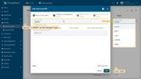 Navigate to the "Transport configuration" tab. Select "LWM2M" as the transport type from the dropdown menu. Then, click "Add" to create the device profile.