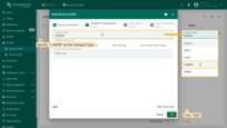Navigate to the "Transport configuration" tab. Select "LWM2M" as the transport type from the dropdown menu. Then, click "Add" to create the device profile.