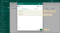 Choose "No Security" as the credential type. Enter the Endpoint Client Name — this will be used to identify the device on the network. Click "Add".