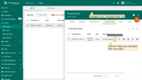 Navigate to the "<b>Calculated fields</b>" tab of your Smart Device and click the "<b>Reprocess calculated field</b>" icon button in the row of the specific calculated field.