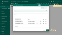 Click "Add" to add widget on the dashboard. Then, save dashboard.