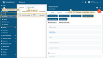 Click the "<b>Manage credentials</b>" button in your device details.