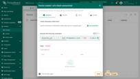 A window will open where you can check the device's connection to IoT Hub. Close this window by clicking "<b>Close</b>" button;