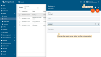 In the edit window, you can <b>modify</b> the following fields: name, label, asset profile and description. After making the necessary changes, click "<b>Apply changes</b>" to save.