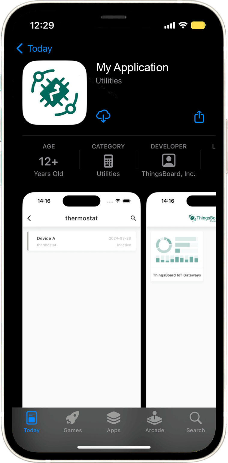 Mobile application QR code | IoT Hub