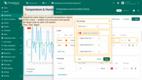 Repeat the same steps to convert temperature values for the Y-axis — enable unit conversion and specify the target units for each measurement system. Click "Apply".