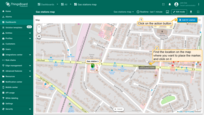Click the newly created "Add EV station" button. Then, find the location on the map where you want to place the EV station and click on it.