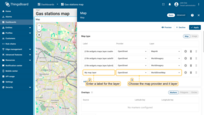 Enter a label for the layer. Select a provider from the available options, or add a custom provider and specify its layer.