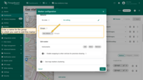 In the "Groups" section, enter a name for the group to which you want to add this marker.